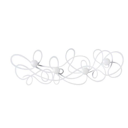 White Doodle Design Wall coat rack