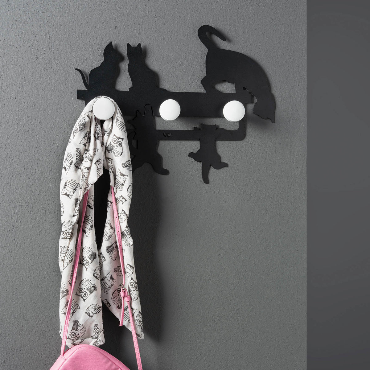 Piccolo appendiabiti a muro di design Cattitude