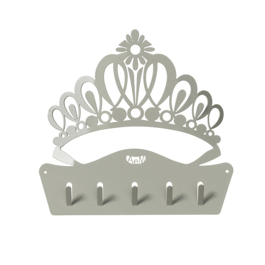 Porte-clés mural The Queen – Design couronne en métal