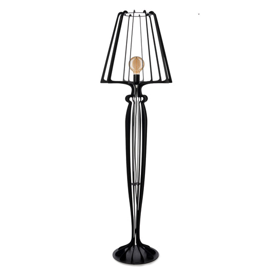 Lampadaire design Minerva en métal à structure filaire