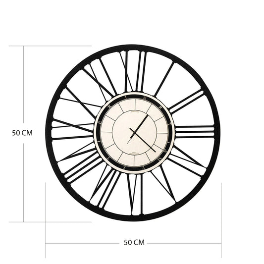 Horloge murale à chiffres romains Big 50