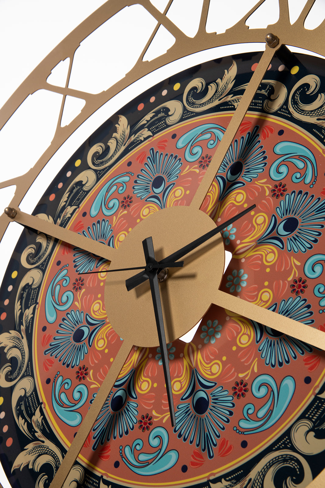 Horloge murale Maiolica – Décor effet majolique