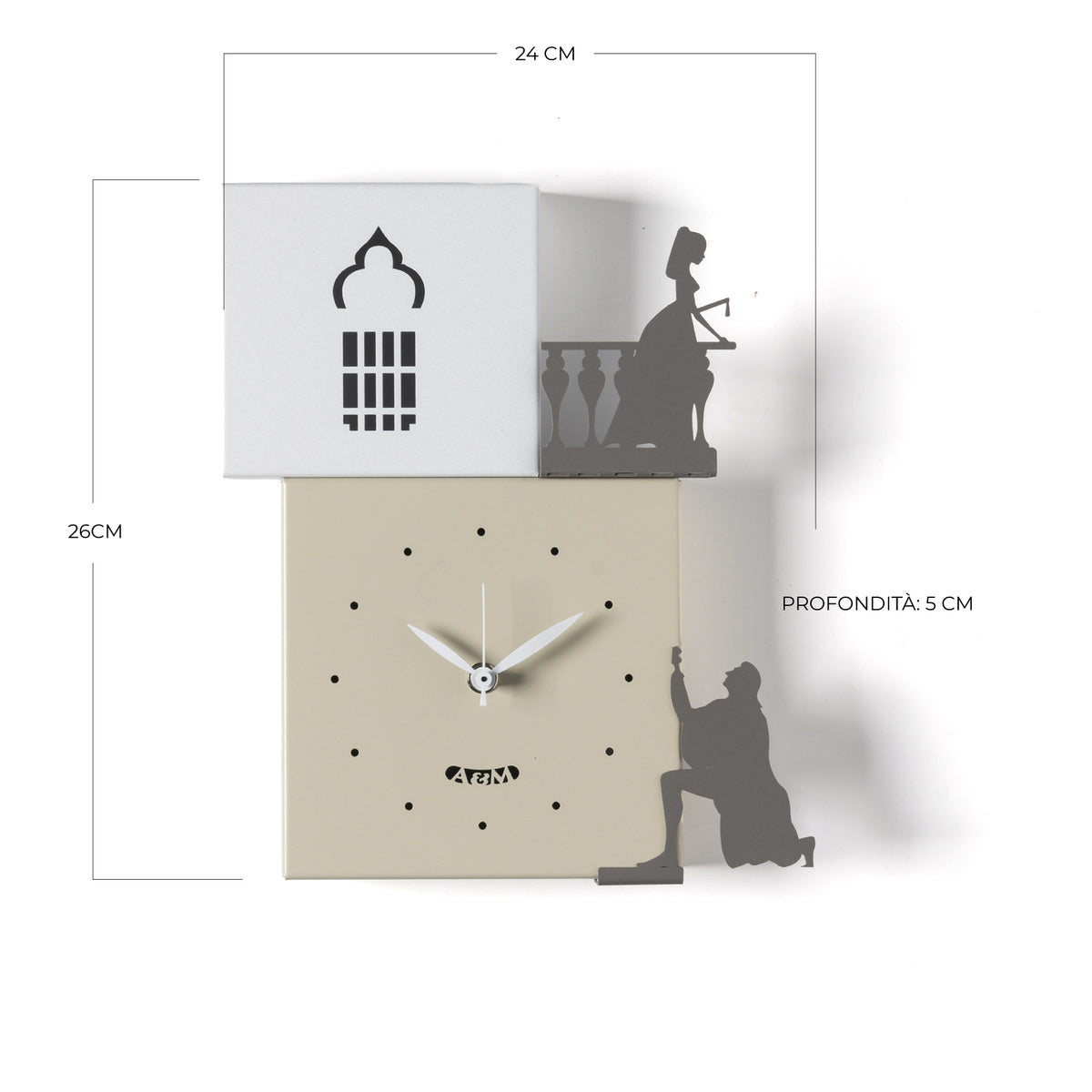 Design wall clock Romeo and Juliet