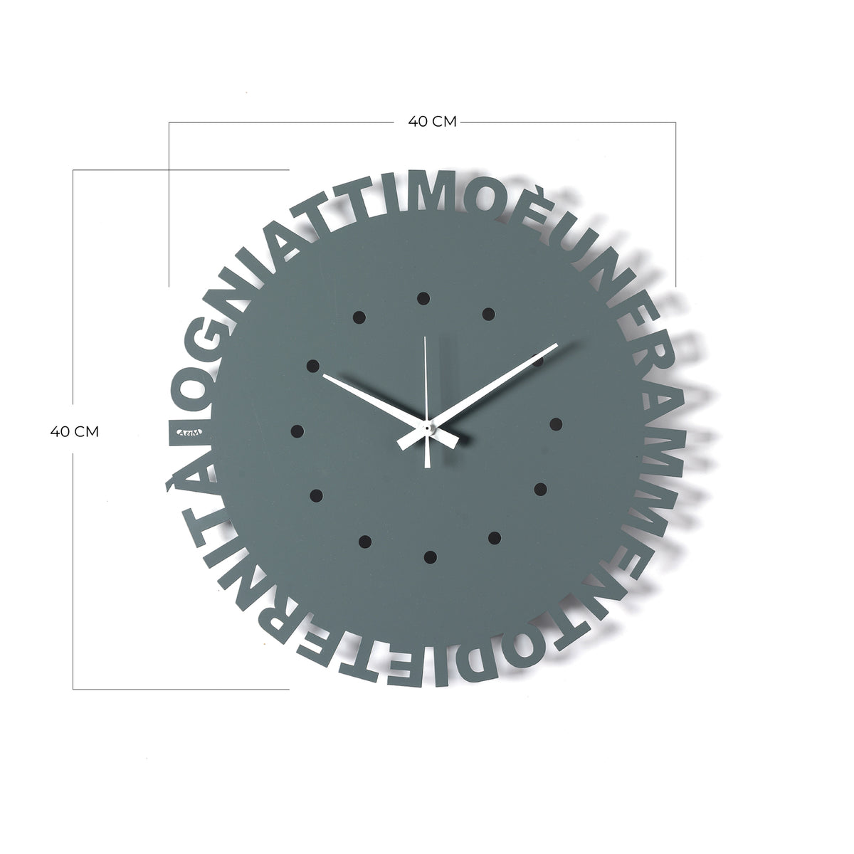 Orologio da parete minimal Wordshow