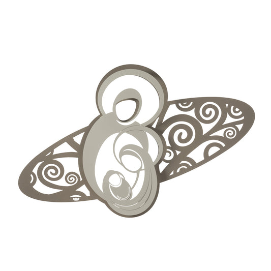 Oval Holy Family decorative panel