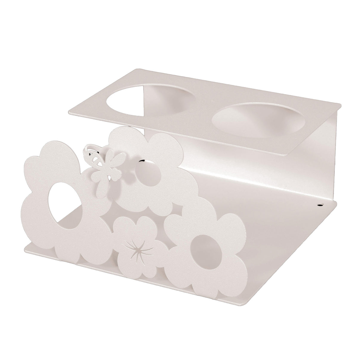 Porte-verres Abeille et Fleur – Décor floral en métal
