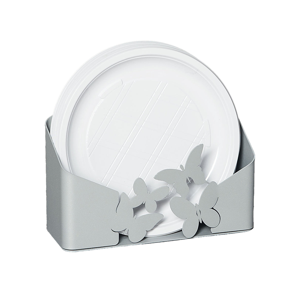 Porte-assiettes Farfalle – Support vertical décoré de papillons