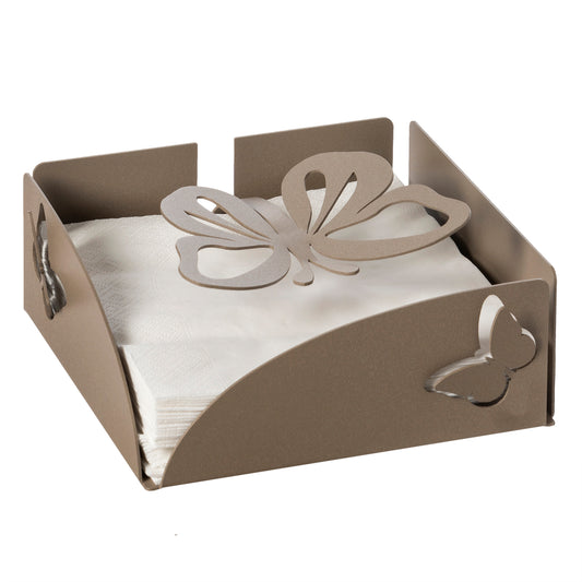 Porte-serviettes de table Farfalloso en métal – Papillons ajourés