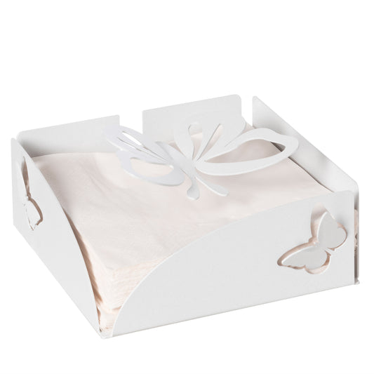 Porte-serviettes de table Farfalloso en métal – Papillons ajourés