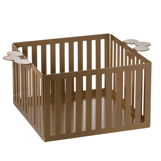 Corbeille décorative Old en métal – Design géométrique