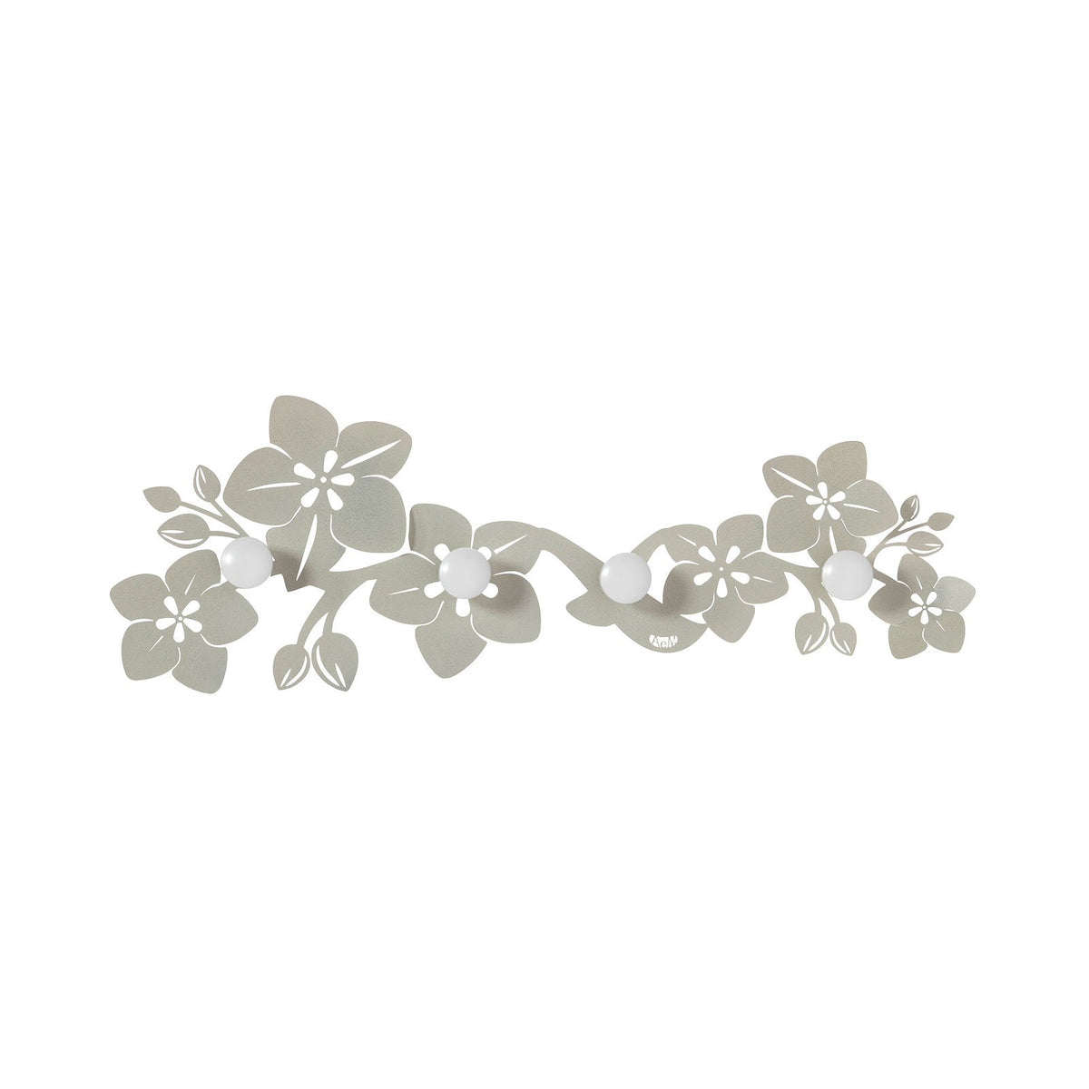 Patère murale fleurs de lotus Fior di Loto – 4 crochets