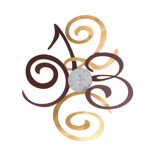 Orologio da parete Filomena bronzo/oro trasparente