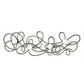 Appendiabiti da parete Doodle fango con design a linee intrecciate