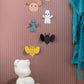 Lot de 2 patères murales Mik – Design souris en métal