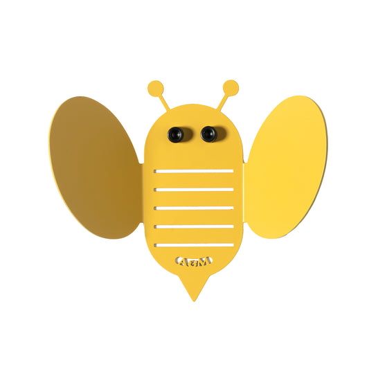 Set de 2 patères murales Bee – Design abeille en métal