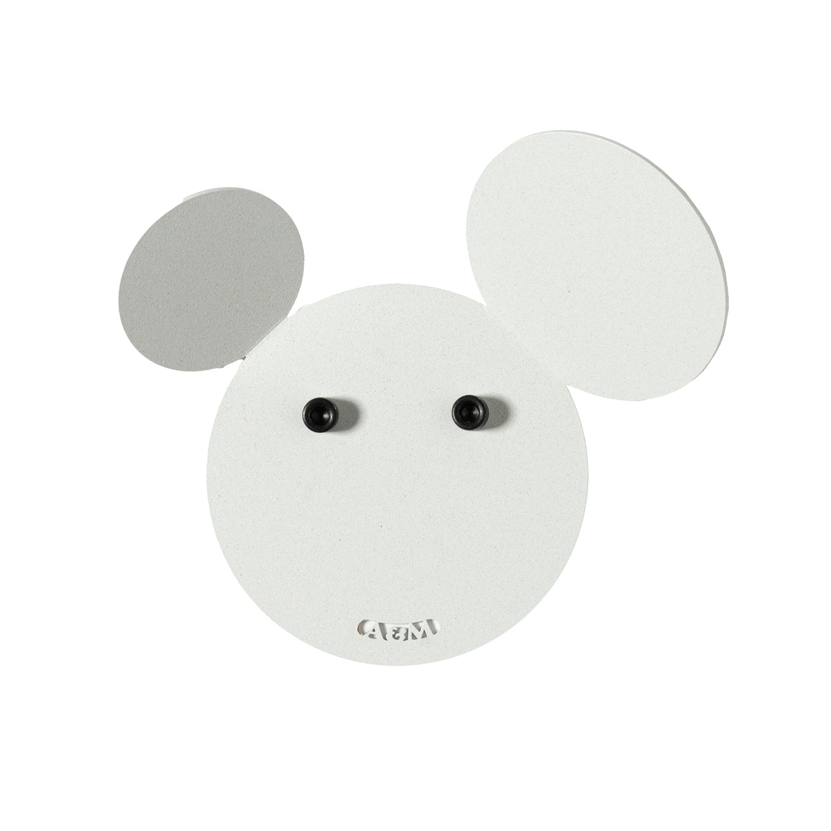 Lot de 2 patères murales Mik – Design souris en métal