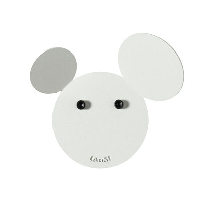 Lot de 2 patères murales Mik – Design souris en métal