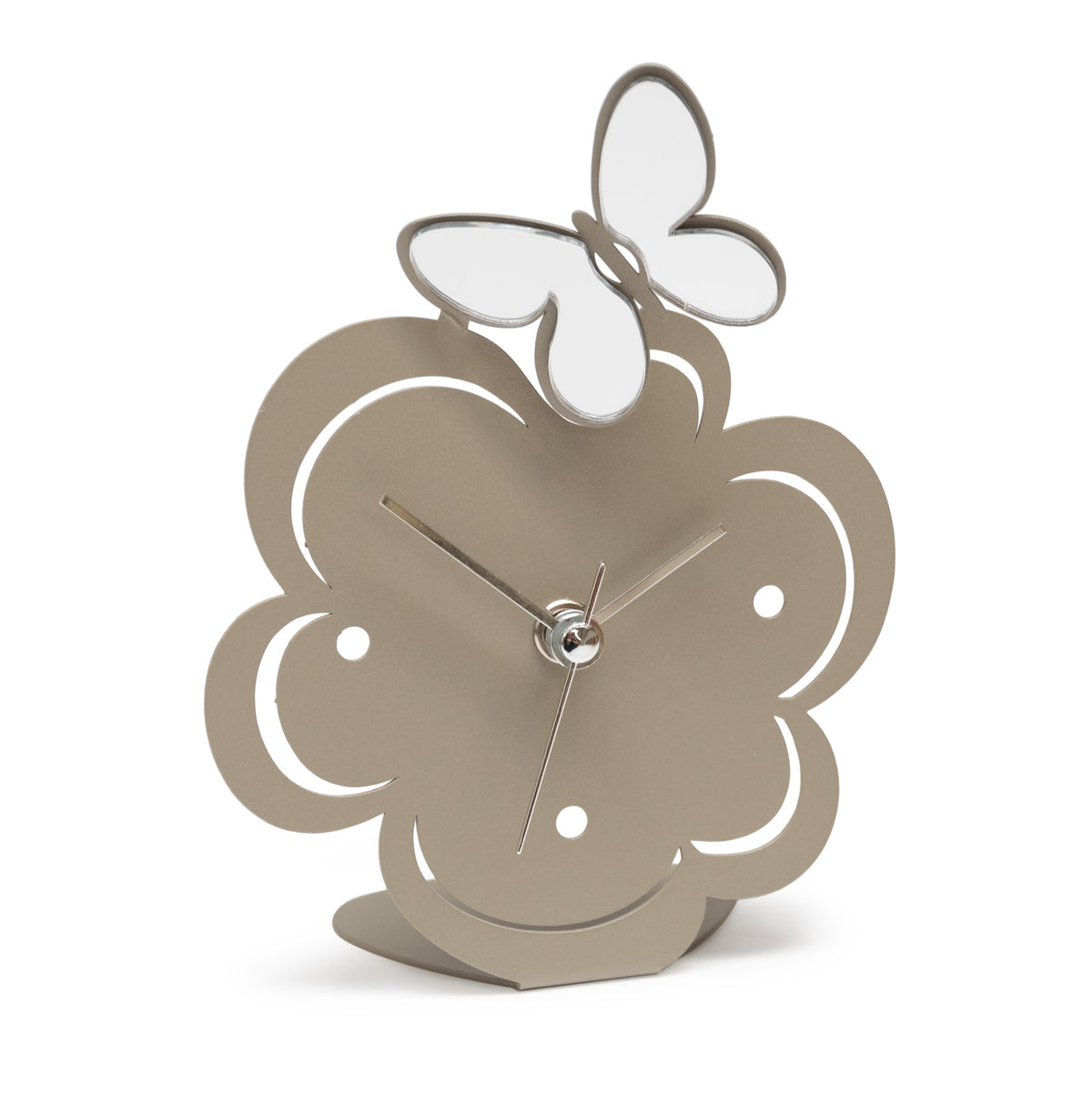 Horloge de table Farfallina – Papillon décoré doré ou argenté