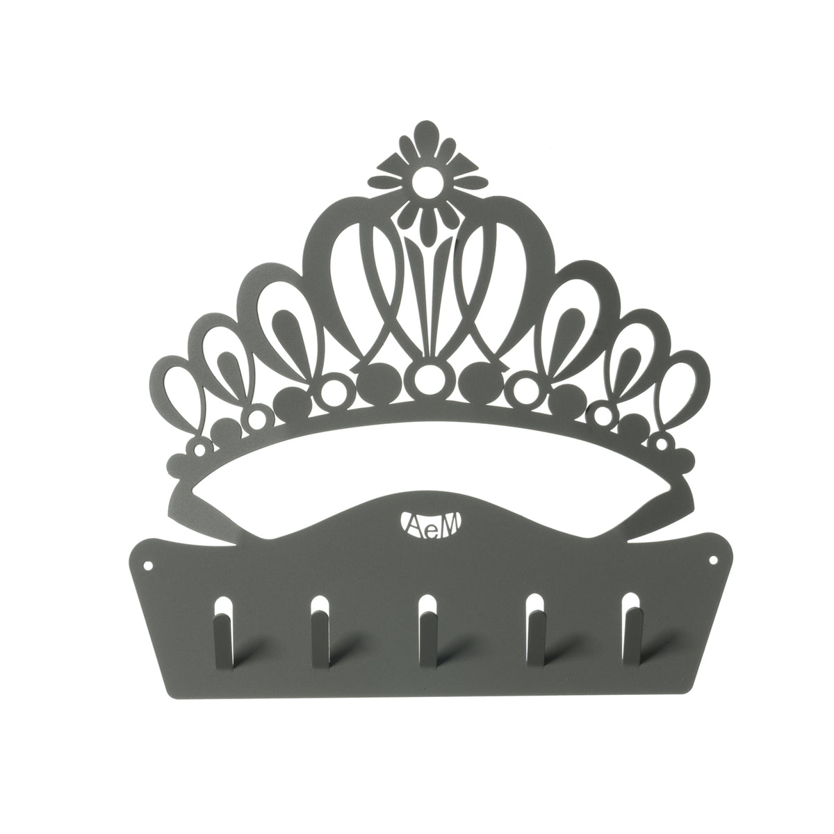 Porte-clés mural The Queen – Design couronne en métal