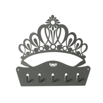 Porte-clés mural The Queen – Design couronne en métal