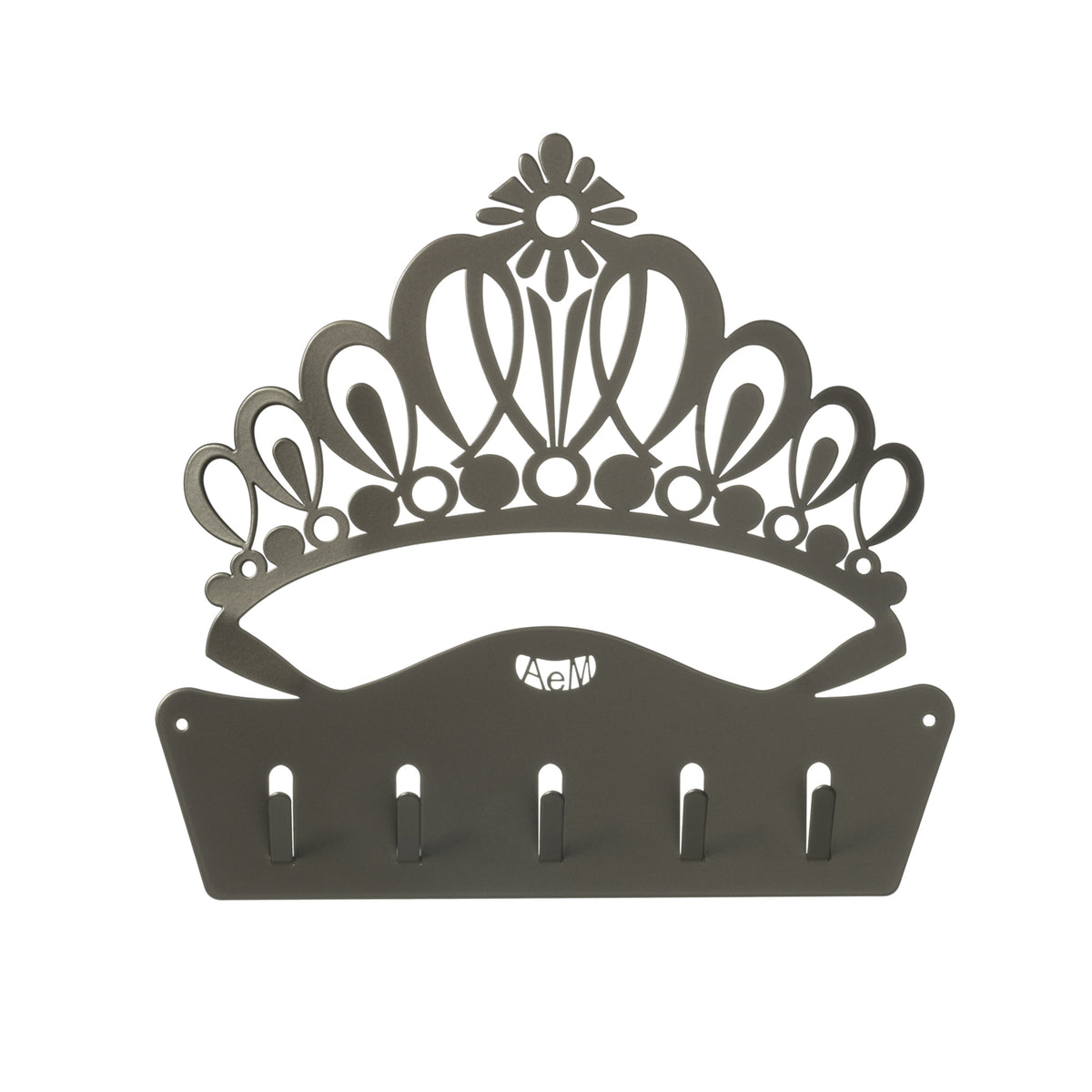 Porte-clés mural The Queen – Design couronne en métal