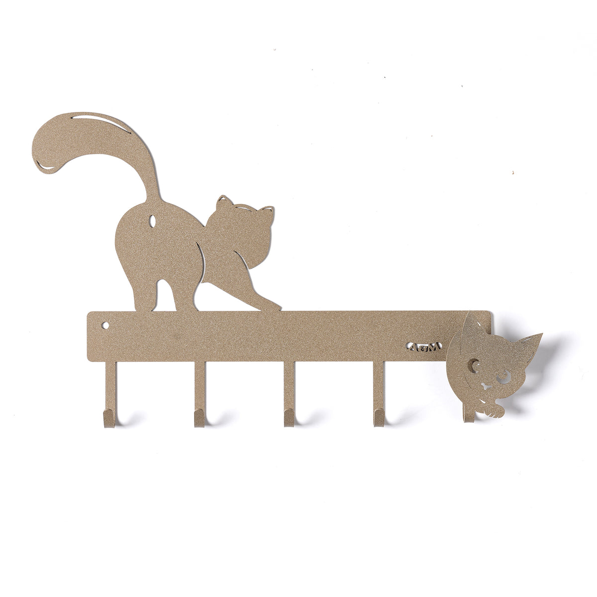 Porta chiavi con gatti,  Matisse, color beige