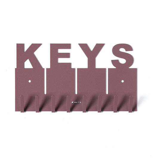Porta chiavi con scritta Keys, color viola ametista