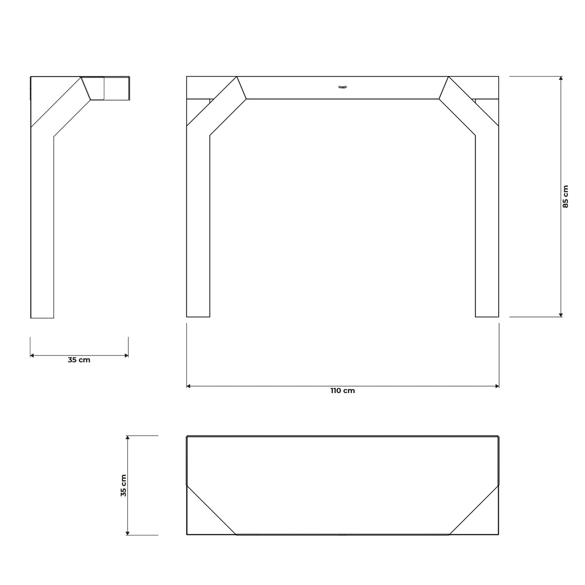 Dimensioni della consolle Uncorner