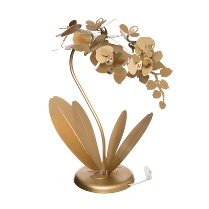 Lampada da tavolo Orchidea oro trasparente