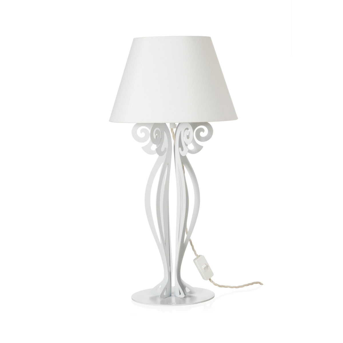 Lampada da tavolo con paralume moderna Circeo bassa
