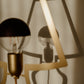 Particolare della lampada Silhouette Grande finitura oro
