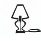 Lampada da tavolo design Silhouette piccola
