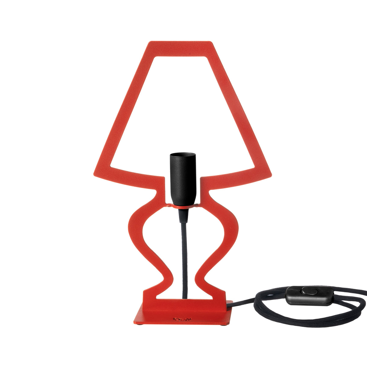 Lampada da tavolo Silhouette piccola rossa