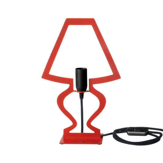 Lampada da tavolo Silhouette piccola rossa