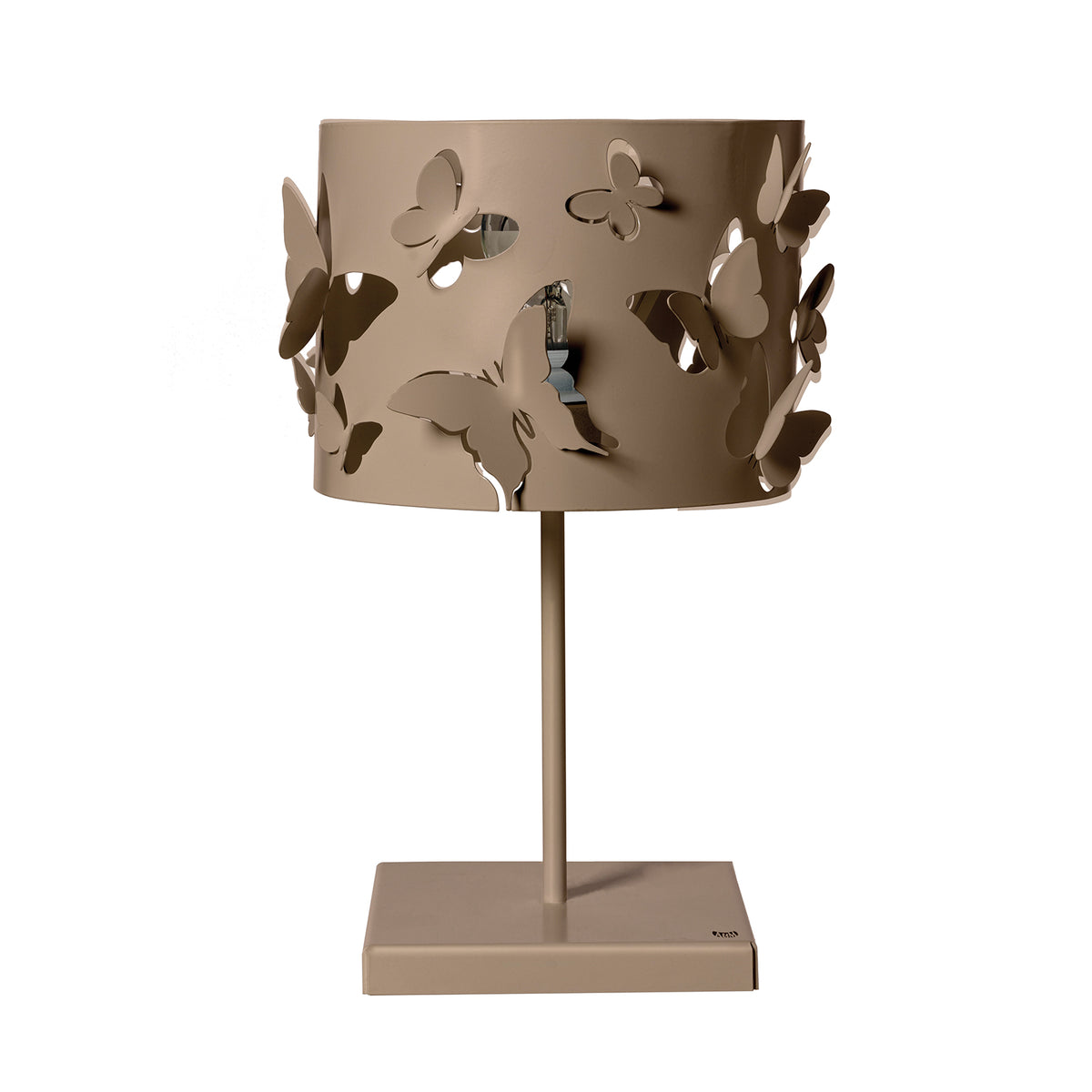 Lampe à poser design Farfallosa avec papillons en relief
