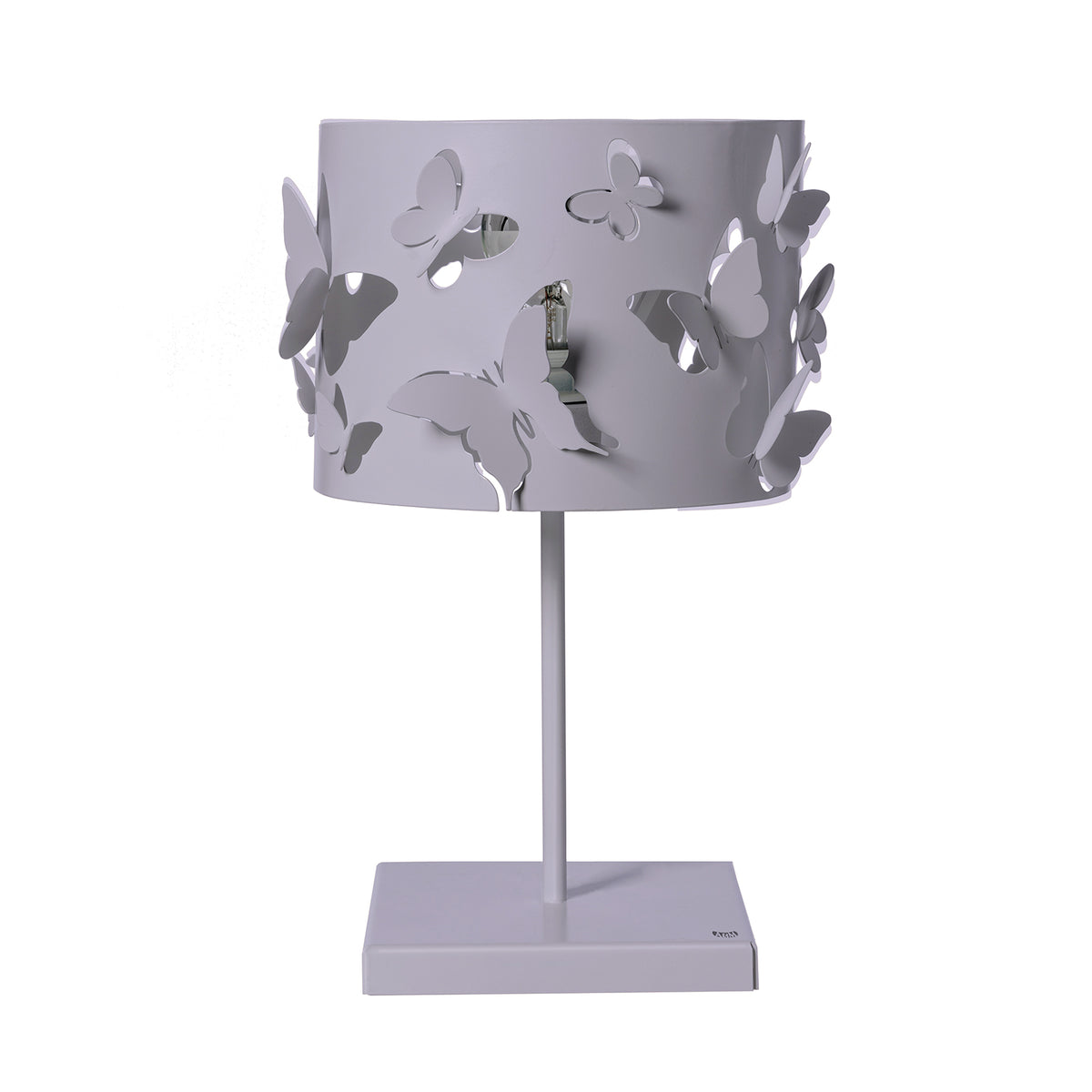 Lampada da tavolo Farfallosa, color pesca e glicine
