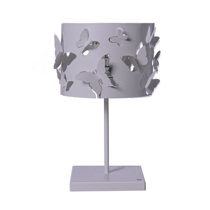 Lampada da tavolo Farfallosa, color pesca e glicine