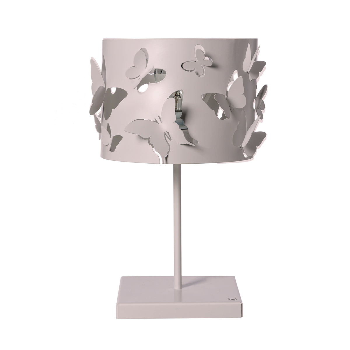 Lampe à poser design Farfallosa avec papillons en relief