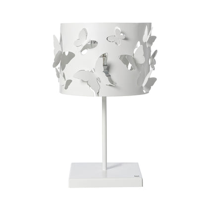 Lampe à poser design Farfallosa avec papillons en relief