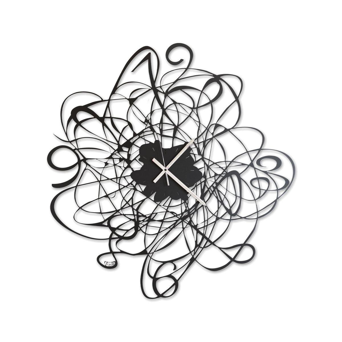Design wall clock with Doodle weave