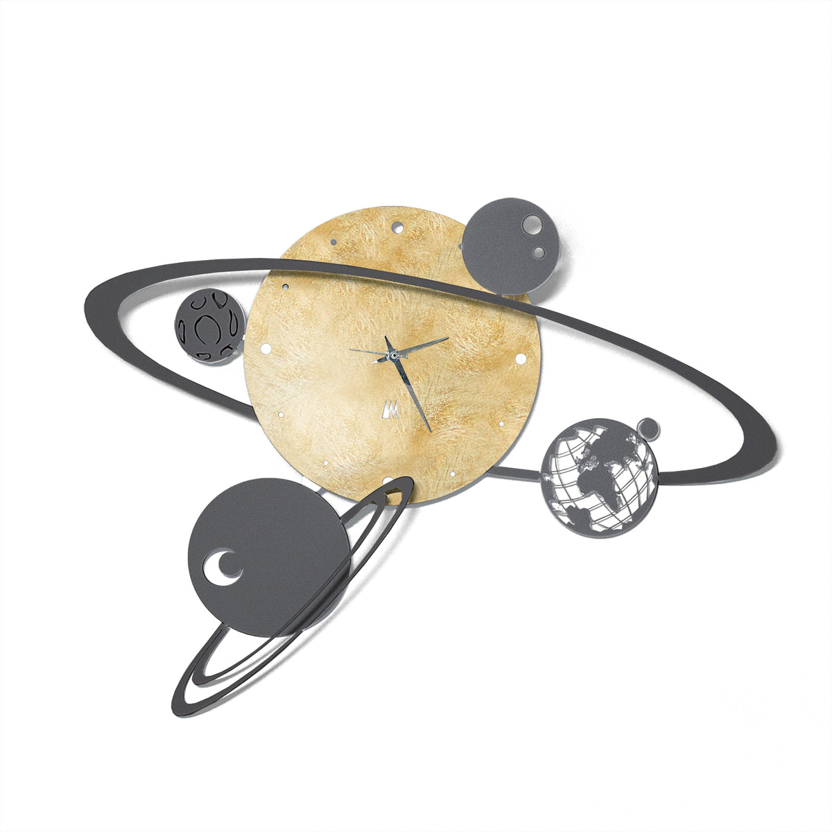 Orologio Sistema Solare foglia oro