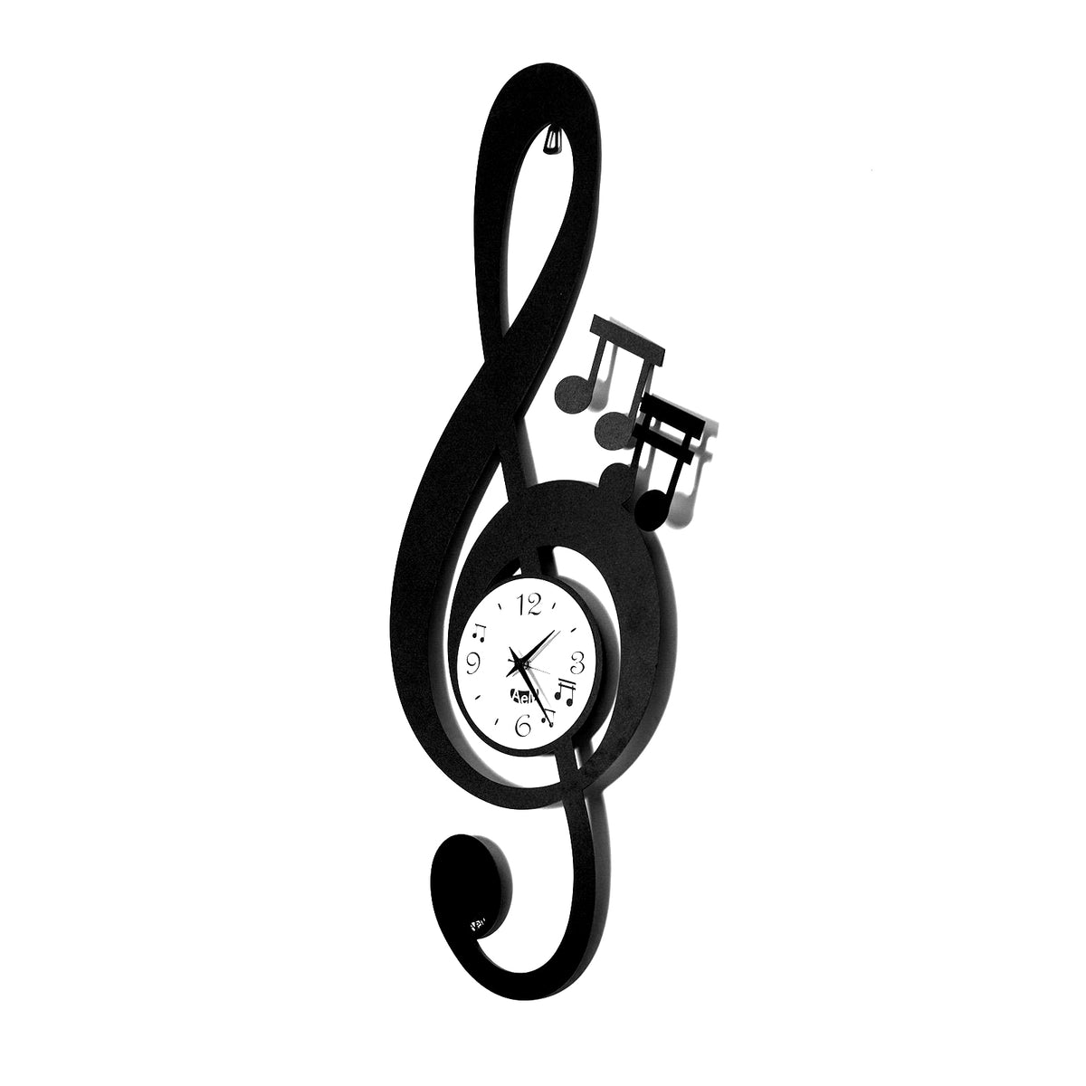 Horloge murale musicale Clé de Sol
