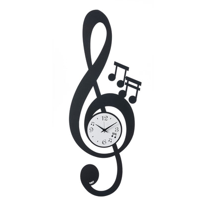 Horloge murale musicale Clé de Sol