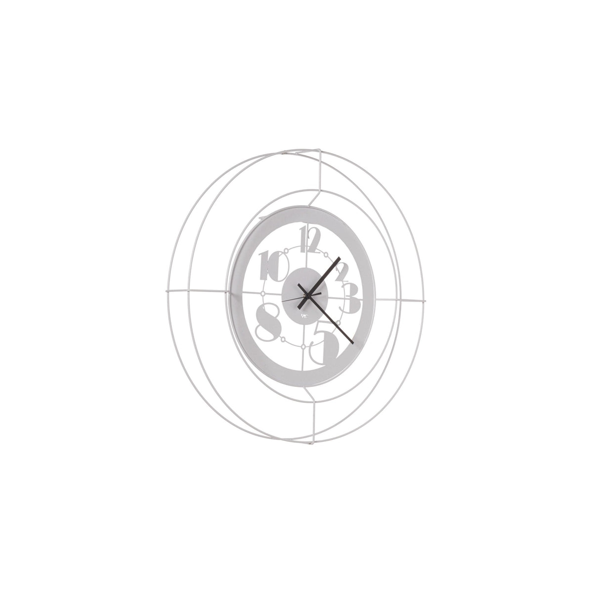 Horloge murale design Teodoro – Blanc marbré