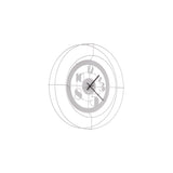 Horloge murale design Teodoro – Blanc marbré