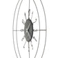 Design wall clock with fine lines Voyager