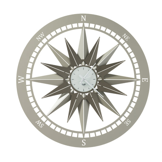 Horloge murale boussole – Grand modèle