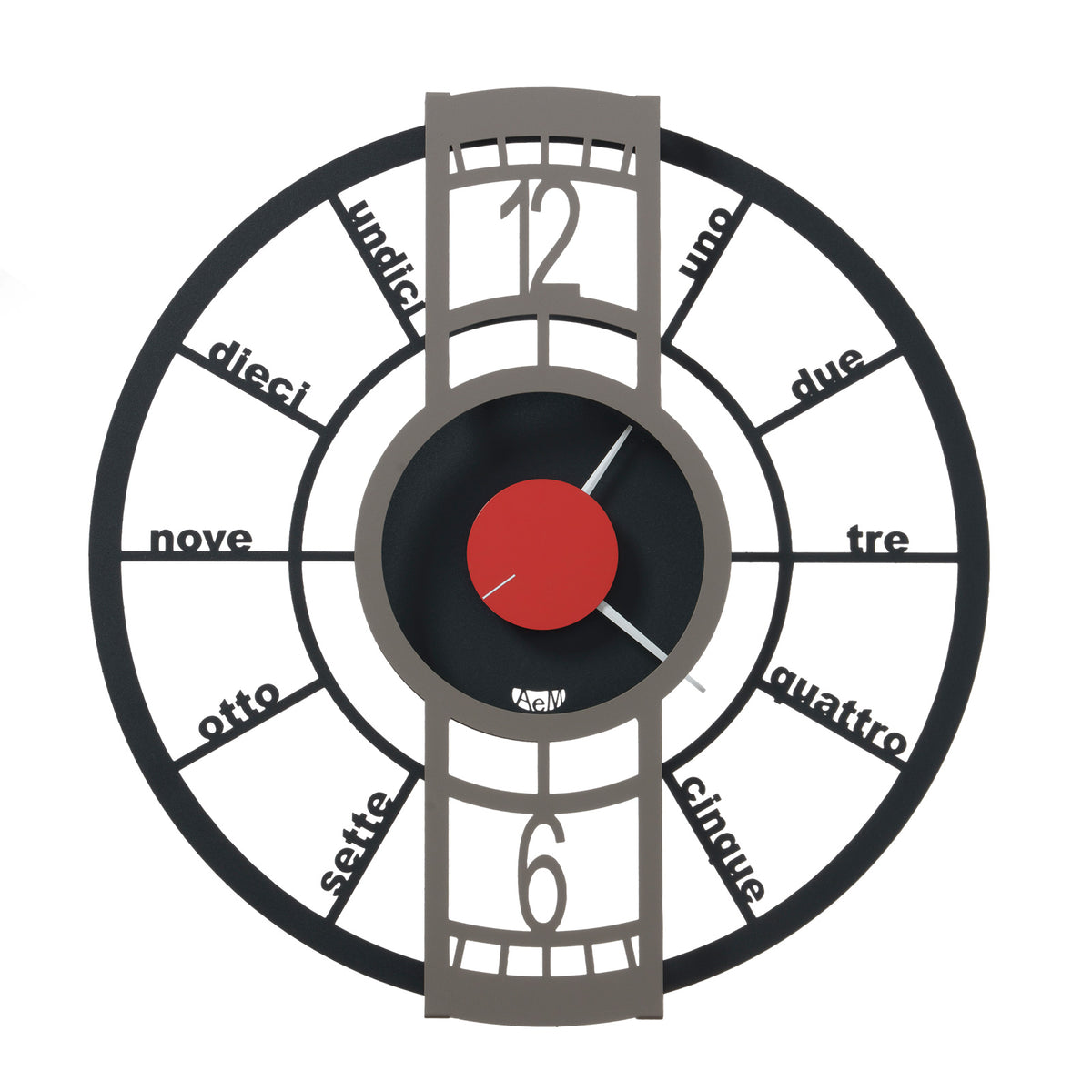 Orologio parete Push The Button