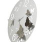 Wall clock detail Butterfly Flowers large