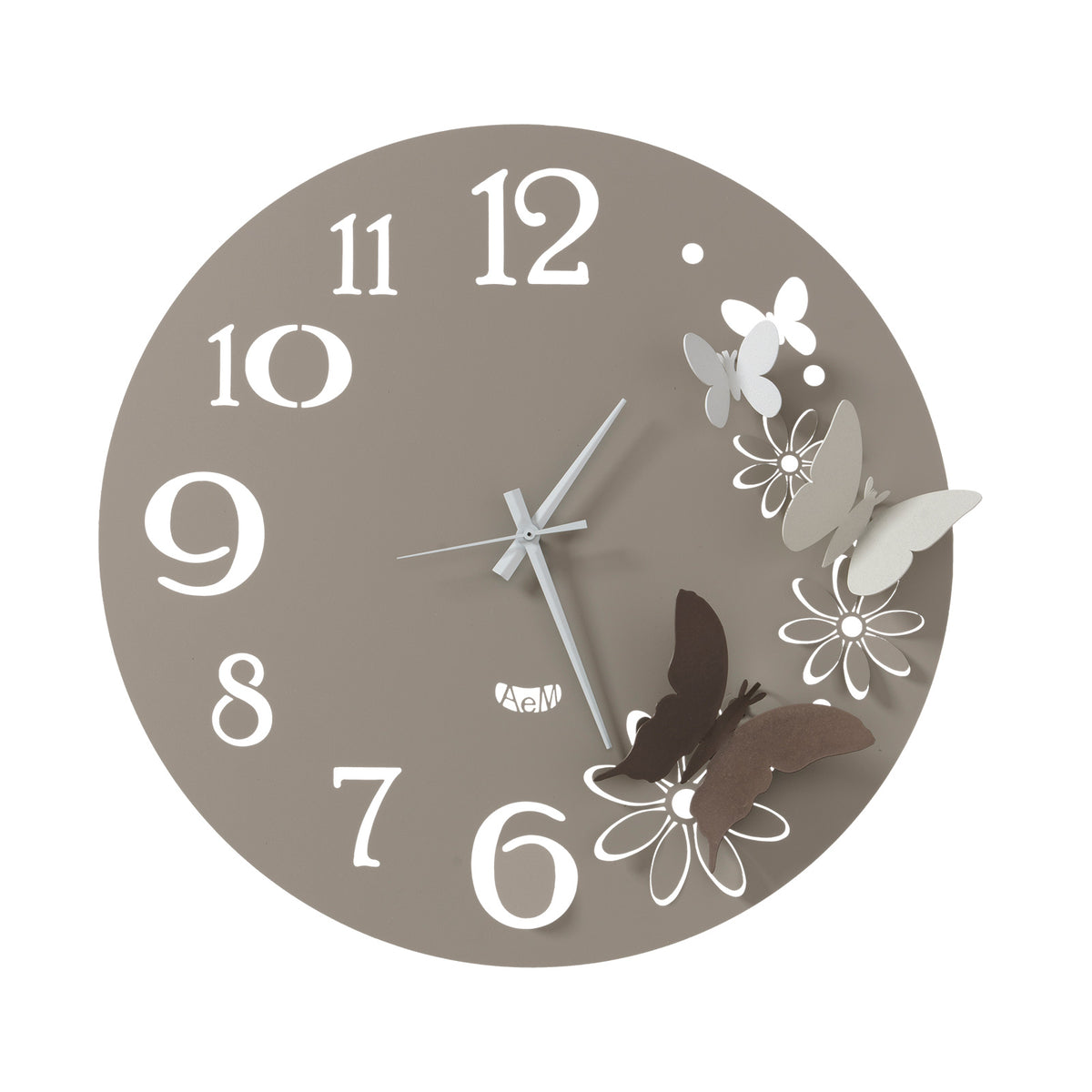 Orologio da parete particolare Butterfly Flowers piccolo